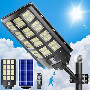 Loyoele Solar Street Light 2400W Outdoor Waterproof, Solar Outdoor LED Street - Picture 1 of 8