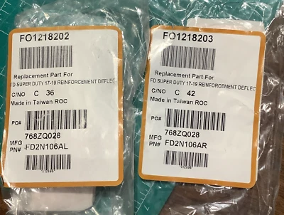 2017-19 Ford F250 Super Duty Air Deflector Reinforcement HC3B8B412BA /HC3B8411BA - Image 1 of 4