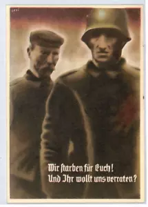 Germany SAARGEBIET Postcard PATRIOTIC LEGEND Biel UNUSUAL MILITARY SAAR PPC YQ56 - Picture 1 of 14