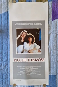 RICCHE E FAMOSE LOCANDINA ORIGINALE 1982 BISSET BERGEN CUKOR FILM CULT NO DVD - Foto 1 di 1