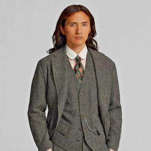 RRL Ralph Lauren British Wool Tweed Vest-MEN-XL - Picture 1 of 10