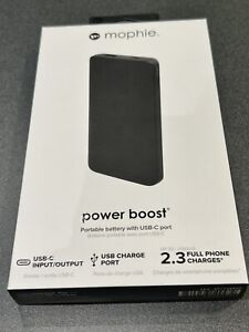 Mophie - Power Boost Portable Battery Power Bank 10,000 mAh - Black