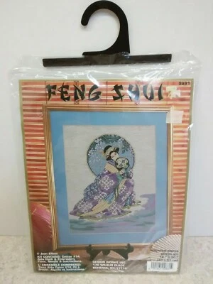 DESIGN WORKS FENG SHUI COUNTED CROSS STITCH KIT SPRING BEAUTY 9881 16"x20" NEW - Image 1 of 3