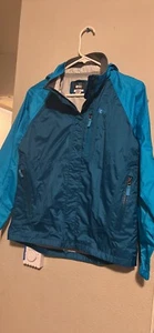 REi Girls Waterproof Rain Coat Hooded Size 14-16 Large - Picture 1 of 8