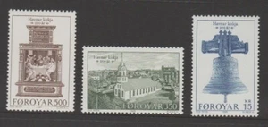 FAROE ISLANDS 1989 Bicentenary of Torshavn Church Set of 3 MNH $5.20 - Picture 1 of 1
