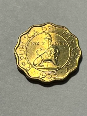 1953 Paraguay 15 Centimos Unc #3415 - Image 1 of 2