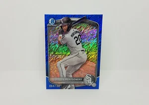 2025 Bowman #BCP-132 Braden Montgomery, White Sox Chrome Blue Shimmer (064/150) - Picture 1 of 2