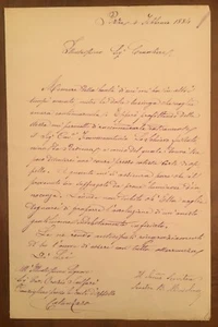Autogrammbrief von Benedetto Musolino - Bild 1 von 1