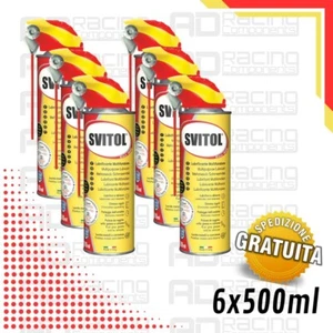 SVITOL olio Lubrificante Spray 6 x 500 ml sciogli ruggine catrame grasso lucido - Imagen 1 de 2