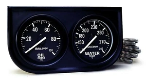 AutoMeter 2392 Auto Gage Gauge Console Oil Pressure Water Temperature 2-1/16" - Picture 1 of 3