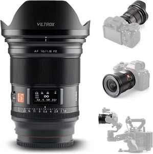 Lente gran angular Viltrox 16 mm F1.8 fotograma completo enfoque automático para cámaras de montaje Sony E - Imagen 1 de 11
