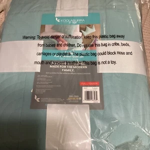 NUEVO Koolaburra UGG Lulu Canal Azul COMPLETO/QUEEN Edredón Juego FAL POR MENOR $120 - Imagen 1 de 1