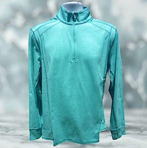 ​Tommy Bahama Island Active Palm Valley Half Zip Sz S Blue Sweater Pullover NWT - Picture 1 of 7