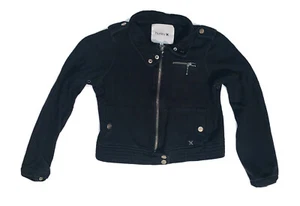 Hurley Girls Size S Blue Zip Up Moto Jacket - Picture 1 of 5