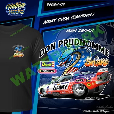 Don the Snake Prudhomme Army Cuda T 恤 (172) — 第 1/3 张图片