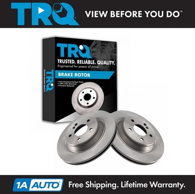 Par de rotor de freio a disco TRQ traseiro esquerdo direito para Mercedes Benz CL500 S430 S500 novo - Imagem 1 de 4