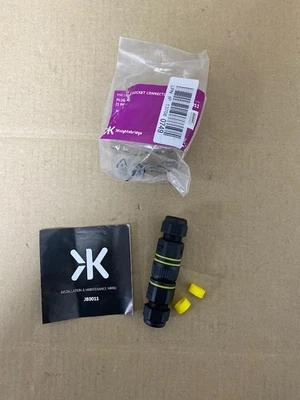 Knightsbridge JB0011 Weatherproof IP68 Plug & Socket Inline Cable Connector New - Image 1 of 2