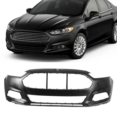 Front Bumper Cover For 2013 2014 2015 2016 Ford Fusion w/o Sensor Holes Foto 1 de 4