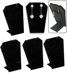 12 pc Black Earring Display Pendant Stand Black Showcase Jewelry Display 3 1/4 - Picture 1 of 3