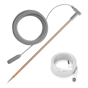 Strong Brass Grounding Rod Snap On Designs for Electrical Outlet Connection - Picture 1 of 7