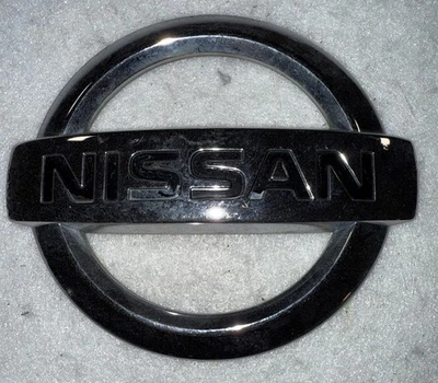 NISSAN XTERRA TITAN PATHFINDER REAR TRUNK DOOR LIFTGATE BADGE LOGO CHROME EMBLEM - Image 1 of 4
