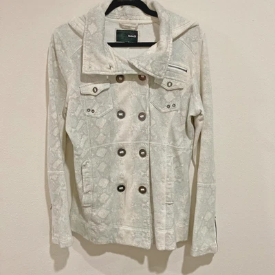 Chaqueta con Capucha Hurley Talla Pequeña con Capucha Extraíble Gris Piel de Serpiente Estampado Foto 1 de 4