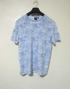 Boss Hugo Boss T-Shirt Blau Blumenmuster Rundhalsausschnitt Small - Bild 1 von 8