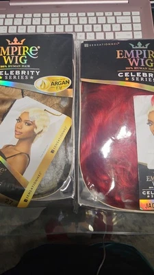 Pelucas brasileñas 100 % reales de cabello humano corto onda de dedo para mujer negra Foto 1 de 3