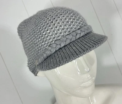 Gorra de Colección Y2K 00s Calvin Klein Gris Tejido Suave Trenzada Militar Foto 1 de 4