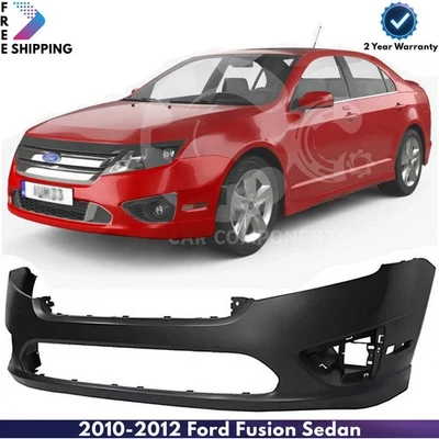 Front Bumper Cover Fascia Paintable For 2010-2012 Ford Fusion Sedan Foto 1 de 4