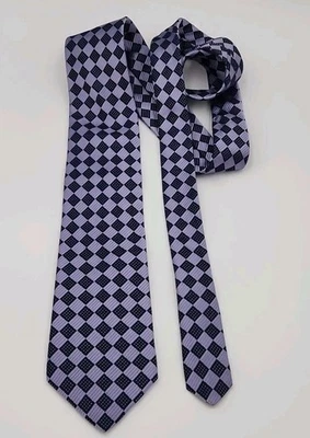 Corbata Nordstrom 100 % seda hecha en EE. UU. azul y púrpura Foto 1 de 4