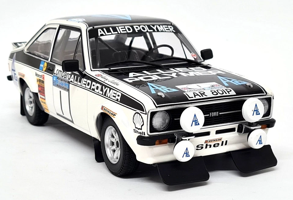 Minichamps 1/18 Ford Escort MK2 RS 1800 Winners Lombard RAC Rally 1975 Model Car - Image 1 of 4