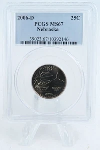 2006-D PCGS MS67 Nebraska State Quarter Business Strike 25C - Picture 1 of 2