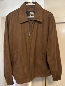 Faux Suede Jacket Brown size Large by Weatherproof - Picture 1 of 4