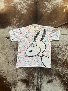 Vintage Peanuts Snoopy all over print t shirt, XL, white - Picture 1 of 6