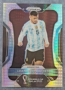 2022 Panini Prizm World Cup Qatar Hyper Prizm Leandro Paredes #6 Argentina - Picture 1 of 2