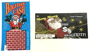 Santa Claus Christmas Theme Instant Sample Lottery Tickets , no cash value - Bild 1 von 1