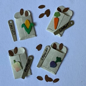 Paquetes de semillas Paquetes de semillas Cultivo de plántulas Parcela de jardín Cortes de troqueles - Imagen 1 de 2