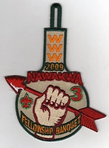OA Nawakwa Lodge 3 Activity Patch, 2009 Fellowship Banquet (eX2009-4), Mint! - Picture 1 of 1