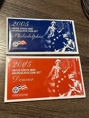 2005 US Mint Set Uncirculated Set Complete Philadelphia & Denver W/ OGP - Image 1 of 4