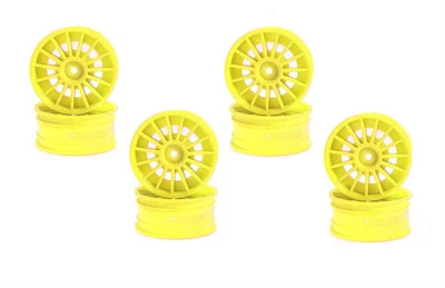 AERO Felge 1/10 24 mm 15-Speichen gelb 8 Stk Ersatzeil Kyosho 92012-08KY - Bild 1 von 2