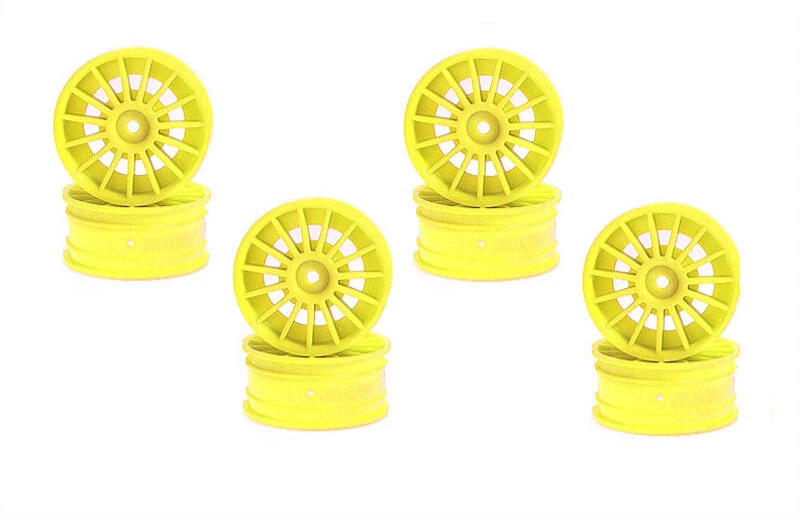 AERO Felge 1/10 24 mm 15-Speichen gelb 8 Stk Ersatzeil Kyosho 92012-08KY - Bild 1 von 2