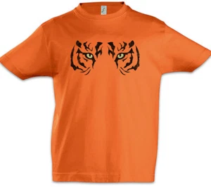 Tiger Eyes Kids Boys T-Shirt Eye Animal Welfare Staring Tattoo Art Tattooist - Picture 1 of 1