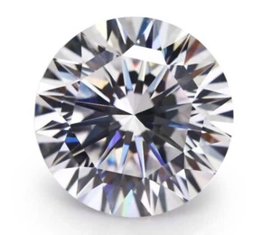 Flawless Natural Round Cut White Zircon Superb 4.85 Ct Certified Loose Gemstone - Picture 1 of 3