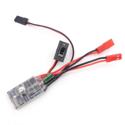 180 280 Brush Motor ESC 10A 2S 2-Ways Speed Controller fr RC Toy Car Boat Marine - Image 1 of 4