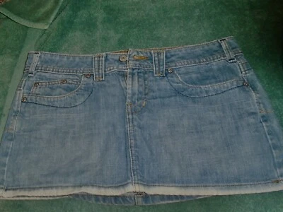 MINIFALDA VAQUERA VINTAGE PARA MUJER MARCA ASFALTO AZUL TALLA 9 Foto 1 de 4