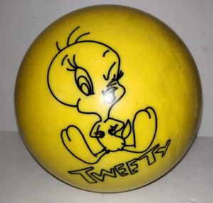 Rare | Tweety Bird 1999 Warner Bros 10lb Bowling Ball Vintage Scratch Scuff Used - Picture 1 of 19