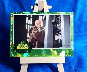 2022 TOPPS STAR WARS CHROME SAPPHIRE PERIDOT /75 Ben Hides From Guards Obi-wan - Picture 1 of 2