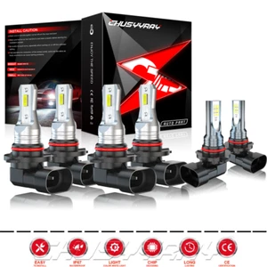 For Toyota LAND CRUISER 1998-2007 6000K LED Headlights Fog Lights Bulbs Combo - Bild 1 von 14