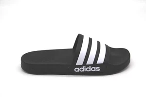 adidas Adilette Shower Slides AQ1701 BLACK/WHITE Men's SLIDE SANDAL - Picture 1 of 8
